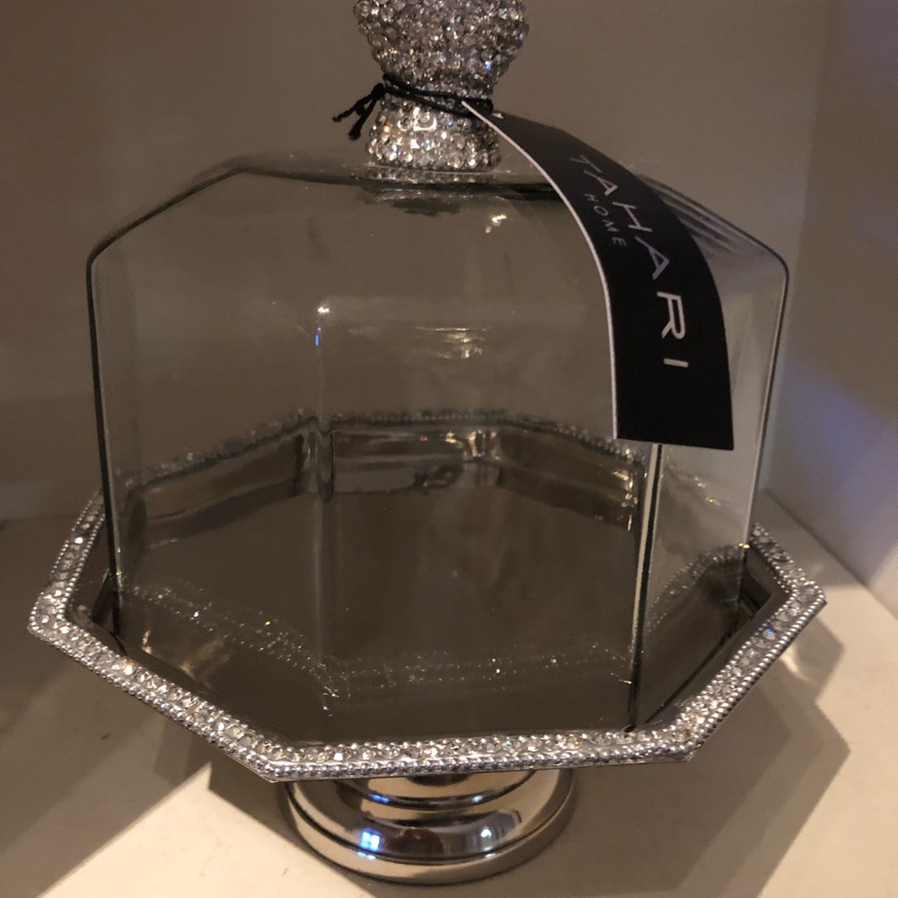 Tahari domed cake stand